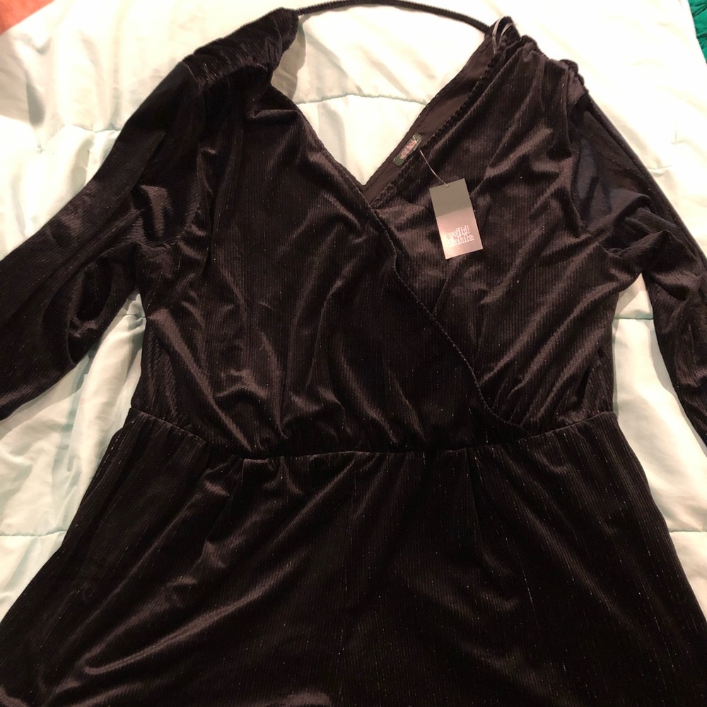 Plus Size Romper Black